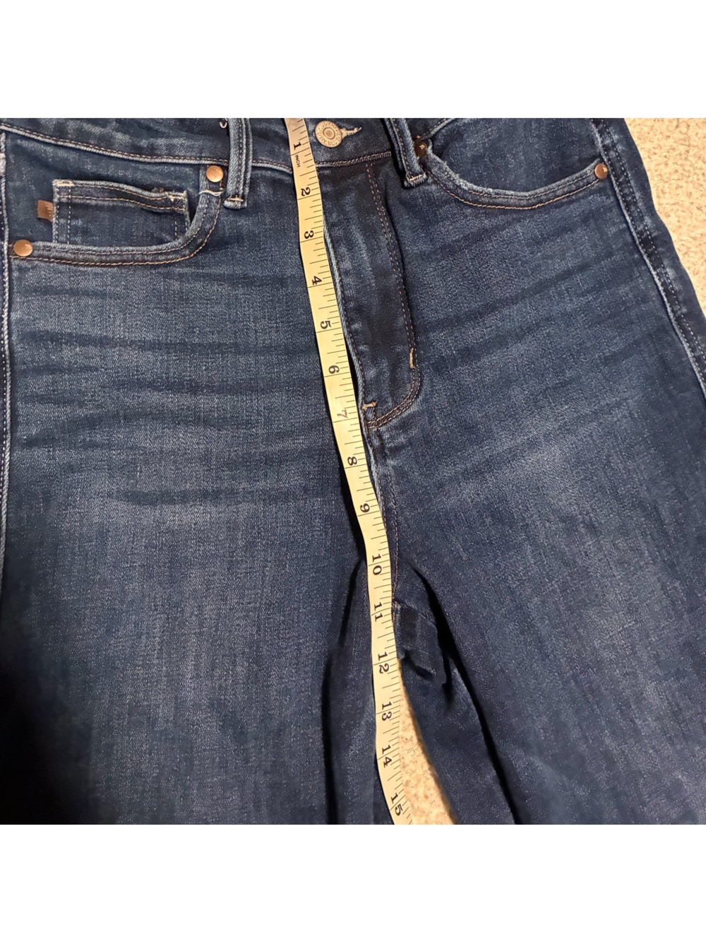 Judy Blue Dark Blue Straight Leg Jeans, size 9/29, comfortable and stretchy - Picture 10 of 13